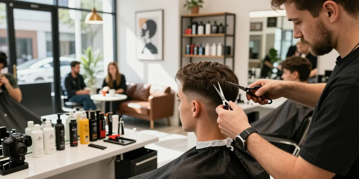 Professional barber offering haircut services at ShaverInfoForMen, featuring stylish atmosphere and quality grooming products, rokok88.